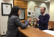 State Senate Candidate Diana Hwang Delivers Over 1,000 Petitions to Save Late Night T Service (March 2016) HwantMBTAcontrolboard