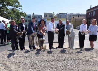32 new affordable apartments for families in East Boston at site of former Salesian Boys and Girls Club Paris Village GroundBreaking 2017