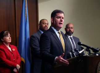 Mayor Walsh announces 2019 Environment and Transportation Legislative Agenda WalshGrossBostonPoliceGrants