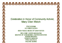 Celebrating the life of Mary Ellen Welch, community activist