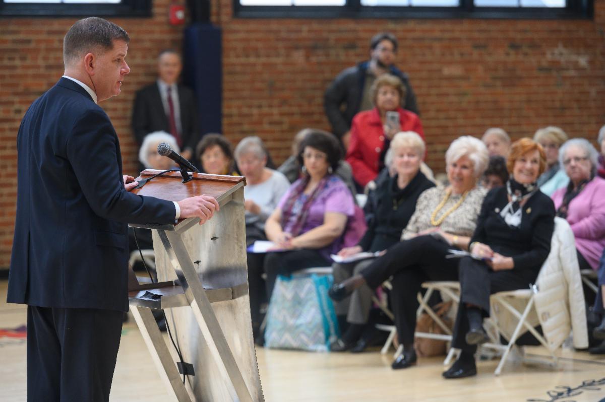 Mayor holds “Open House” in East Boston: May 8, 2017 New Senior Citizens