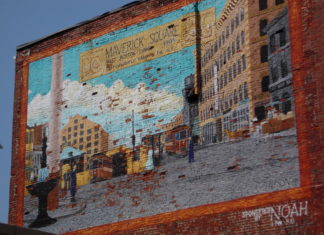 New urban thinking: Taking a look at a 15-minute neighborhood Tauson Mural Maverick Square NOAH