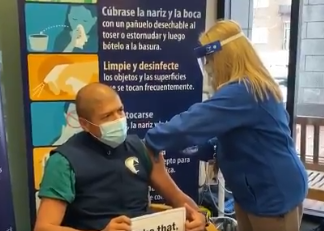 EBNHC staff among first to receive vaccine EastBostonvaccine