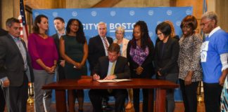 Mayor Walsh signs “An Act to Further Leverage Commercial Development to Build Housing, Create Jobs, and Preserve Inclusionary Development” InclusionaryZoningStory