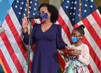 Kim Janey sworn in as 55th Mayor of Boston Mayor Kim Janey