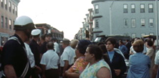 Watch the digitized version of the historic Maverick Street Mothers protest of 1968 Northeastern Archives Digitized East Boston Protest 1968