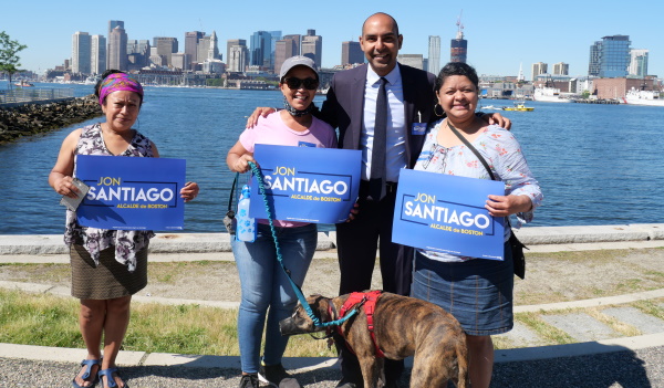 Jon Santiago in East Boston