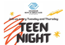 Salesians B&G Club announces Teen Nights