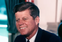 An EastBoston.com tradition: JFK reading the Declaration of Independence