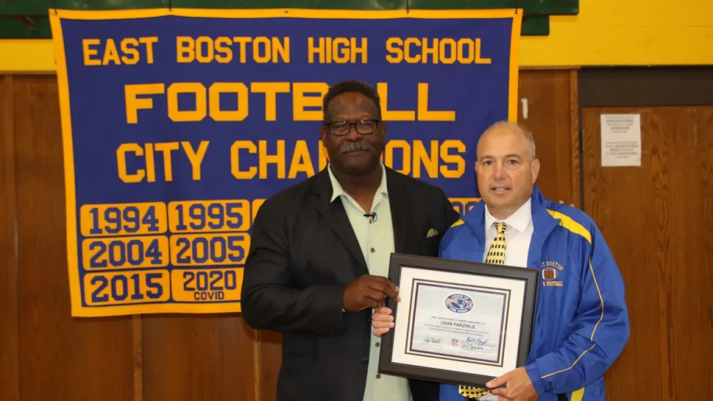 East Boston High School Football Coach John Parziale