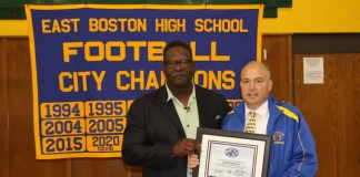 East Boston Jets head coach John Parziale named Week 2 New England Patriots H.S. Coach of the Week East Boston High School Football Coach John Parziale