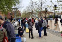 Mothers Out Front receives Clean Air Grant from city Mothers Out Front in East Boston Central Square