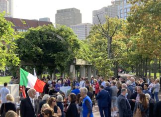 In defiance of Mayor’s erasure, hundreds gather to celebrate Columbus Day Columbus Day October 11, 2021 North End
