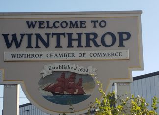 Freedberg: State Senate Special Election: The View from Winthrop Winthrop Town Sign Bridge