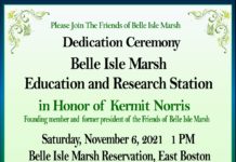 November 6, 2021: Honoring Kermit Norris, one of the original Friends of Belle Isle Marsh Belle Isle Marsh in East Boston