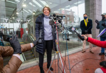 Maura Healey makes it official at Maverick Square announcement as new poll shows strong support Healey