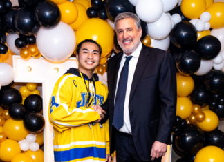 East Boston HS Jets hockey captain Andy Qiu earns Bruins honors Andy Qiu of East Boston High School Jets