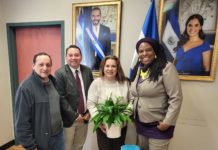 NOAH gifts air filter to Salvadoran consulate on Bennington Street