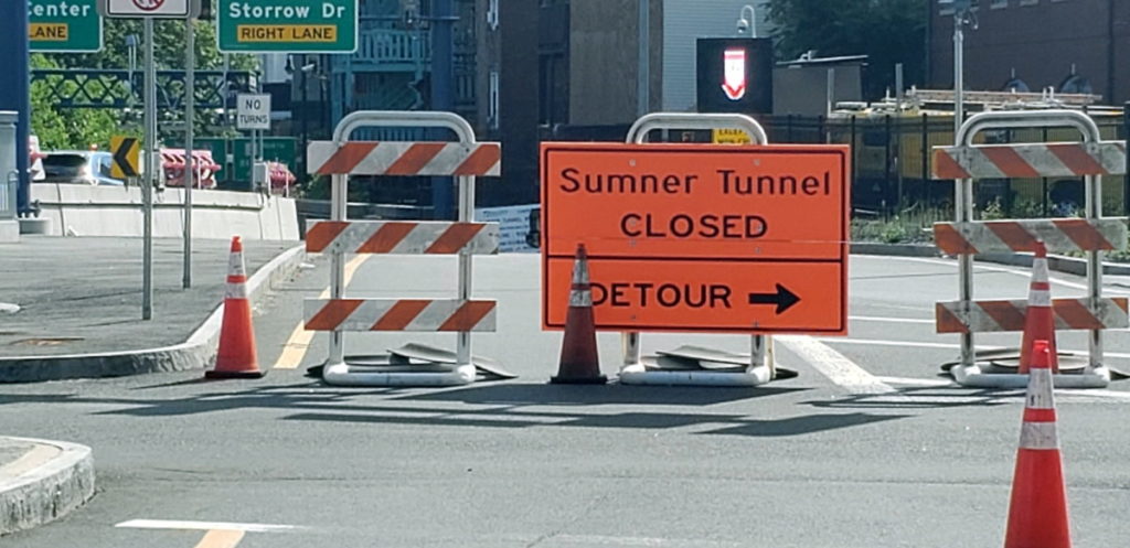 Sumner Tunnel Detour 2022