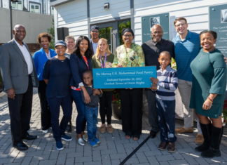Trinity Financial dedicates Overlook Terrace at Orient Heights Food Pantry to beloved former colleague Marzuq Muhammad Muhammed East Boston Food Pantry