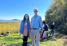 Charlize Hoeun, an Excel Academy student, led invasive species initiative with Thompson Island Outward Bound Green Ambassador program East Boston Excel Academy