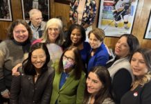 In a first, Senator Lydia Edwards hosts Santarpio’s annual election day lunch