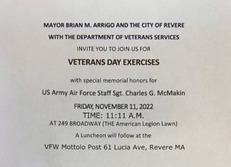 Revere hosts Veterans Day Exercises; East Boston Korean War Veterans among those honored on November 11, 2022 Revere Veterans East Boston
