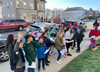 Guild Elementary students serenade Don Orione residents with Christmas Carols