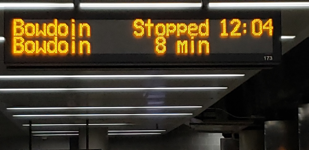 Tote Board at Maverick Station East Boston