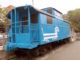 Renown blue Greenway caboose to serve coffee and ice cream