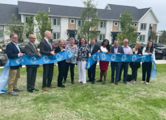 BHA and Trinity Financial celebrate the final ribbon cutting for Overlook Terrace at Orient Heights
