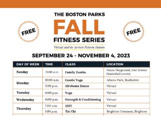 Fall Fitness Series Sunday at 11 a.m. at Noyes Playground