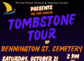 East Boston Museum presents Tombstone Tour of Bennington Street Cemetery