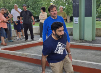 It was “Bocce and Biscotti Night” on the Greenway Bocce in East Boston 2024