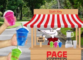 Free slush from Page Exterminating: July 24