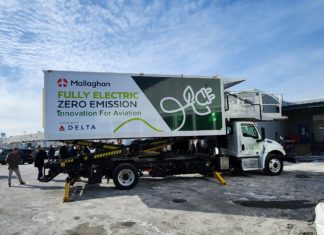 Massachusetts leaders launch first EV catering truck in North America to serve Logan International Airport