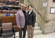 Coletta Zapata honors Robert Lewis Jr.