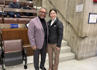 Coletta Zapata honors Robert Lewis Jr.