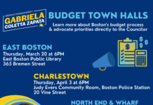 Coletta Zapata announces community budget town halls: East Boston date set for March 20