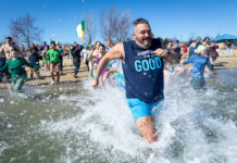 Another successful splash! 200 people plunge into Constitution Beach in 15th annual Shamrock Splash East Boston Shamrock Plunger 2025