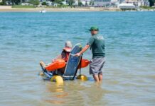 Over 150 people of all abilities came together to enjoy the beach at Triangle, Inc.’s Annual Beach:Ability Event in East Boston East Boston