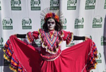 Mary Ellen Welch Greenway marks Dia De Muertos
