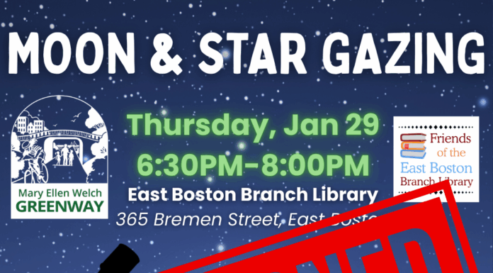 Star gazing on the Greenway postponed to 2/26