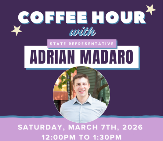 Coffee hour with Rep. Madaro Saturday