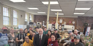 City Councilor Ed Flynn visits East Boston Community Soup Kitchen