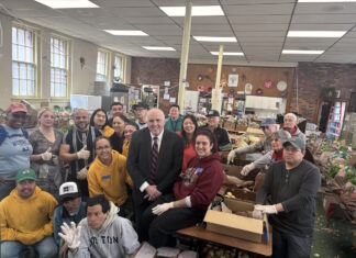 City Councilor Ed Flynn visits East Boston Community Soup Kitchen