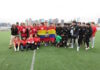 Students participate in FIFA World Cup ’26 promotional filming and soccer match East Boston Sports