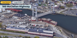 160 McClellan Highway project notification form filed with BPDA Cargo Ventures East Boston