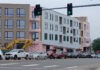 Bicycle advocates upset with city revision to traffic calming by behemoth housing project in congested neighborhood.