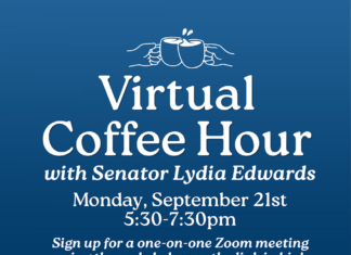 Senator Edwards to host virtual coffee hour tonight